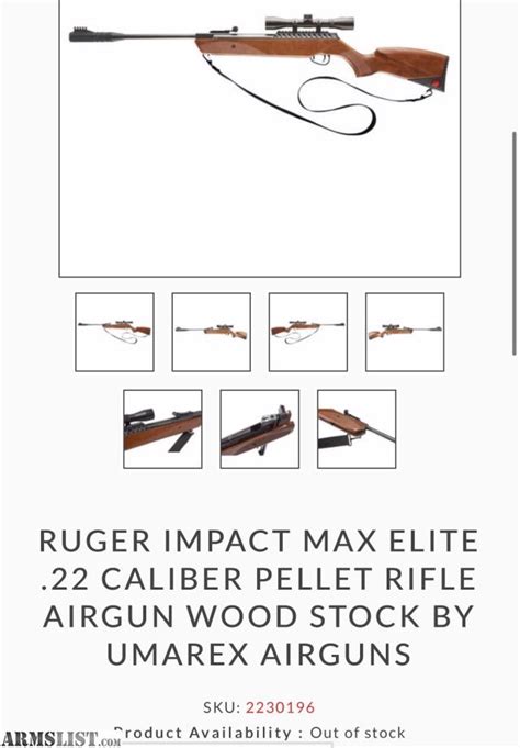 22 Caliber Pellet Gun Air Rifle with 4x32mm Scope. . Ruger impact max elite manual
